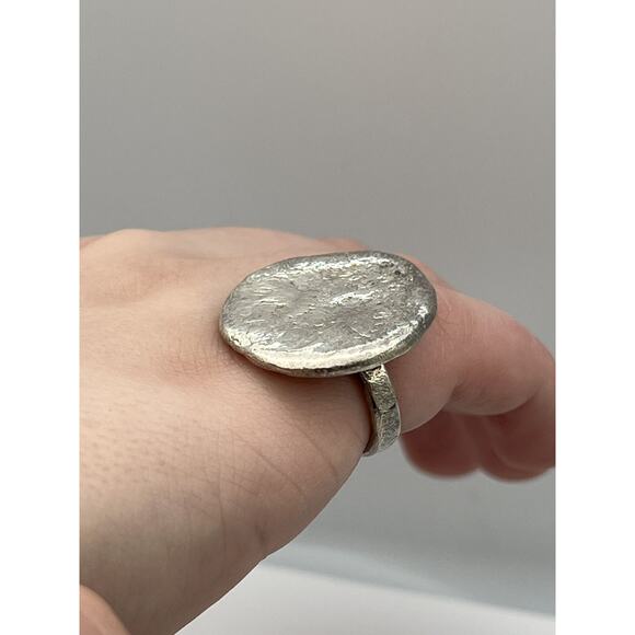 Tous 925 Sterling Silver Modernist Ring SIZE 6 (19.5 Grams! - Picture 4 of 12